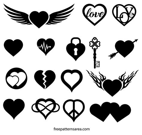 16 Cute Symbol Heart Designs Cute Symbol Heart For Your Next Project