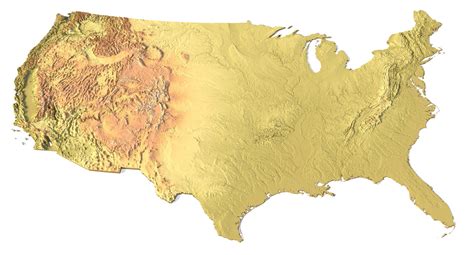 United States Terrain 3d Model By Shustrik