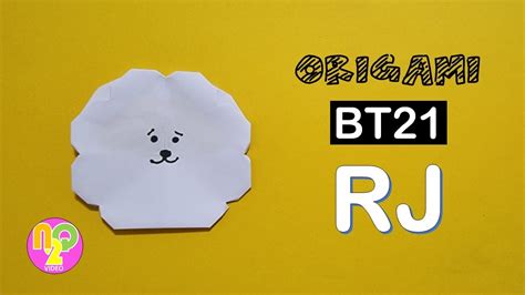 Origami Bt21 Rj How To Make Bt21 Rj From Origami Paper Bt21