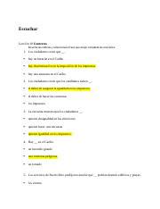 Spanish unidad 4 leccíon 1. Completar leccion 4 contextos. Vista Higher Learning ...
