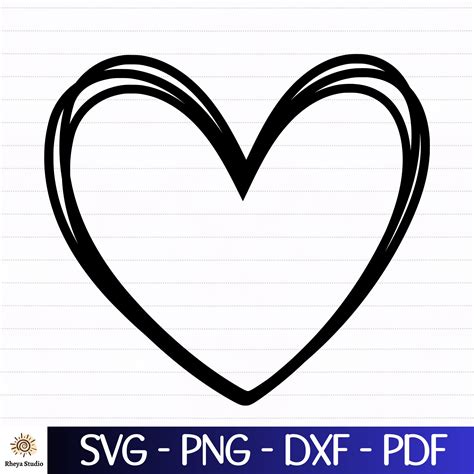 Heart Svg Love Svg Heart Outline Svg Heart Name Frame Svg Etsy