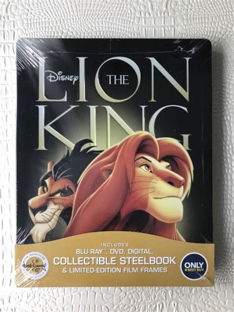 The Lion King Blu Raydvd 2017 Steelbook Limited Edition Brand New