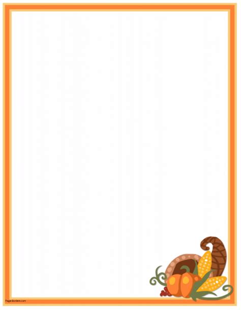 Download High Quality Thanksgiving Clipart Border Transparent Png