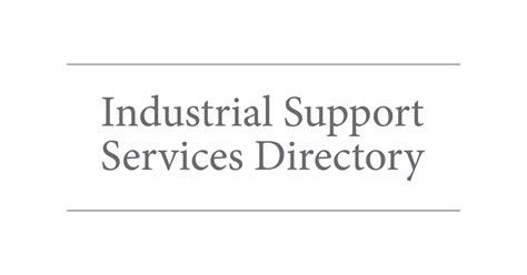 Industrial Support Services Directory
