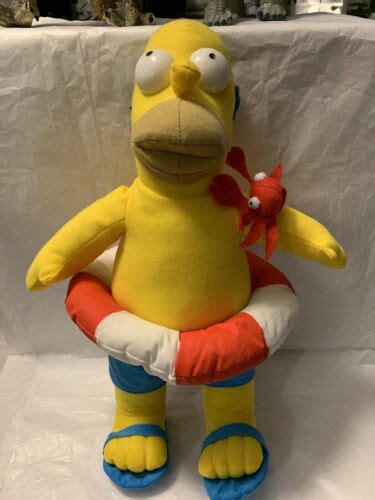 The Simpsons Plush Homer Pool Float Goggles15 Toy Factory Ebay