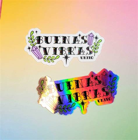 Good Vibes Buenas Vibras Vinyl Sticker Free Shipping 3 Inch Etsy