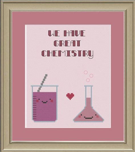 Cross stitch pattern of the whole gang from the labyrinth. We have great chemistry: nerdy science cross-stitch ...