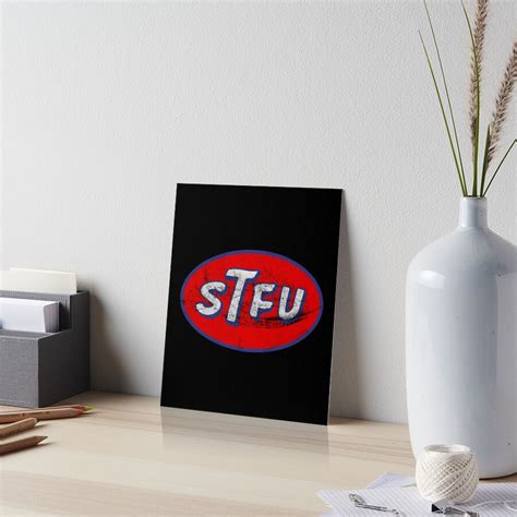 Stp Stfu Logo Sticker Art Board Print For Sale By Reesedomi8 Redbubble