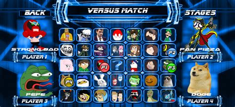 Internet Fight Character Select By Spongebat1 On Deviantart