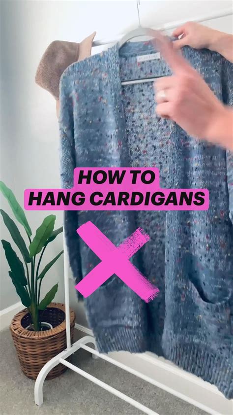 How To Hang Cardigans To Avoid Hanger Shoulder Bumps Clothes