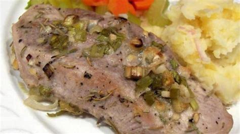 Place the pork chops and marinade in a ziploc bag and marinate for at least 6 hours in refrigerator. Diabetic Herb Roasted Pork Chops Recipe | Roast pork chops ...