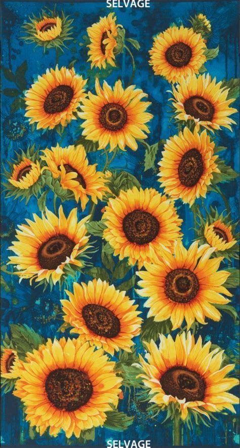 It's a heavy duty utility fabric. Timeless Treasures - Florals - Large Scale Sunflowers ...