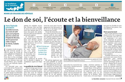 Soins palliatifs BEJUNE - Actualité - Le don de soi, l ...