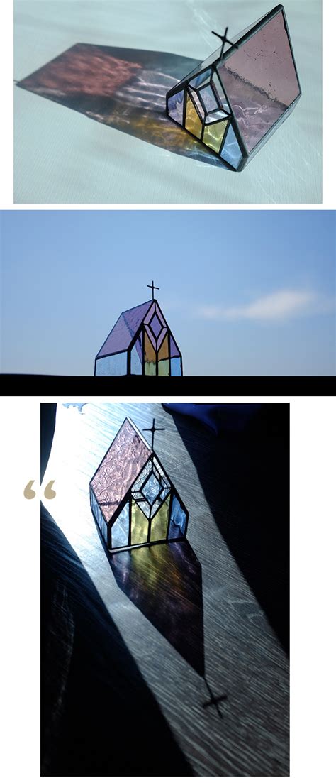Elegant Stained Glass Church Tealight Holder Apollobox