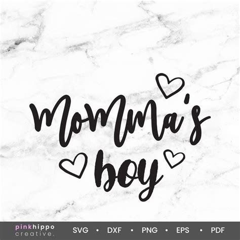 Mommas Boy Svg Eps Dxf Png Pdf Digital Download Etsy