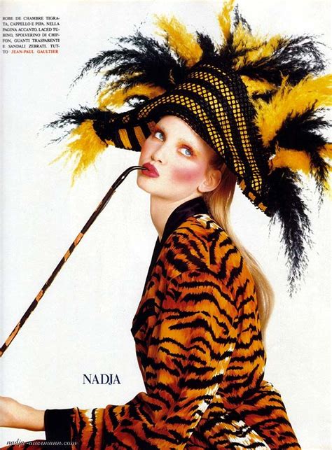 1992 Nadja Auermann In Jean Paul Gaultier By Steven Meisel 4 Vogue