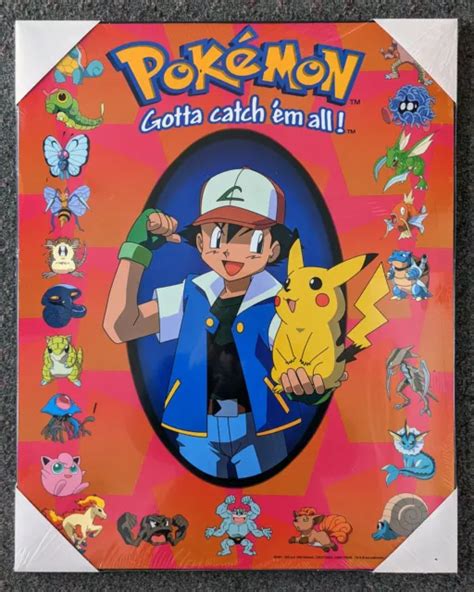 nintendo pokemon gotta catch em all plaque mount poster 16x20 new £17 98 picclick uk