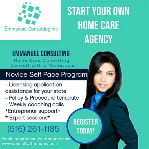 Nationwide entrepreneurs wanting to start a home health agency in florida the home health care industry has been growing at an incredibly fast rate during recent years. Start Your New Year Owning Your Own Home Care Agency ...