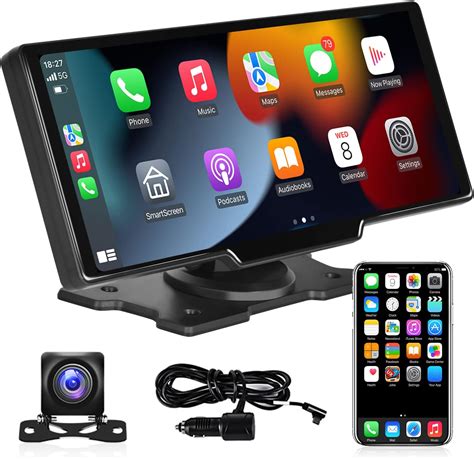 Wireless Carplay And Wireless Android Auto Hikity Portable Car Stereo