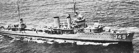 Uss Dewey Dd 349 Of The Us Navy American Destroyer Of The Farragut