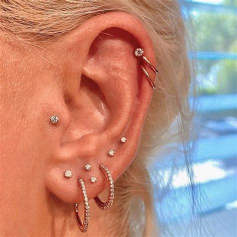 Trendy Stacked Lobe Piercing Ideas To Try Right Now Styleoholic