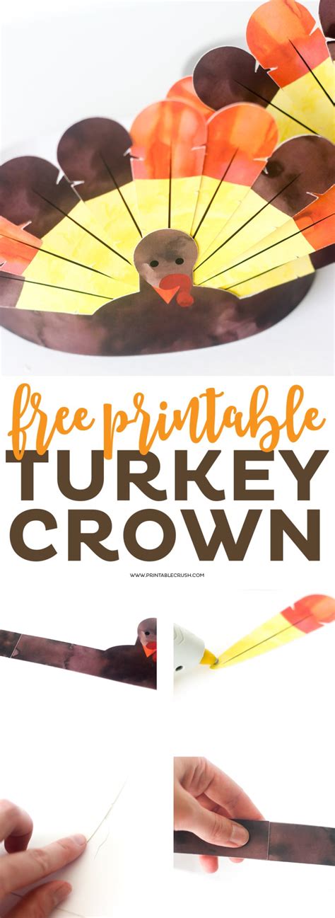 Free Printable Thanksgiving Turkey Crowns Printable Crush