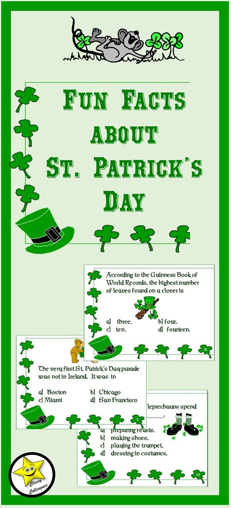 St Patricks Day Fun Facts Fun Facts Traditional Literature