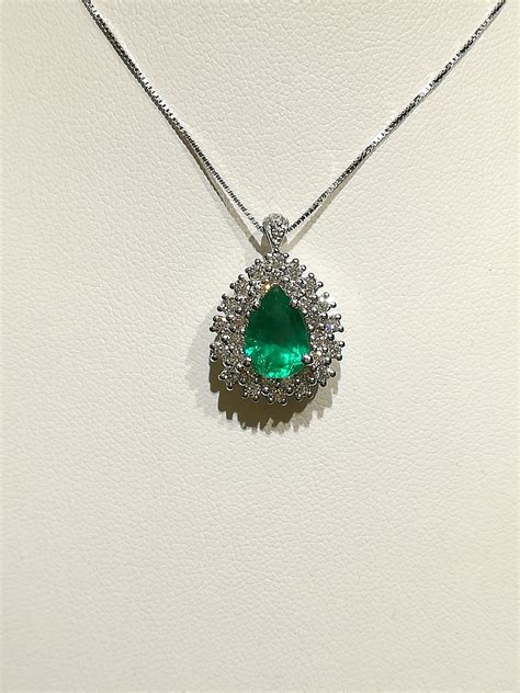 pendente smeraldo cipolla gioielli cd076