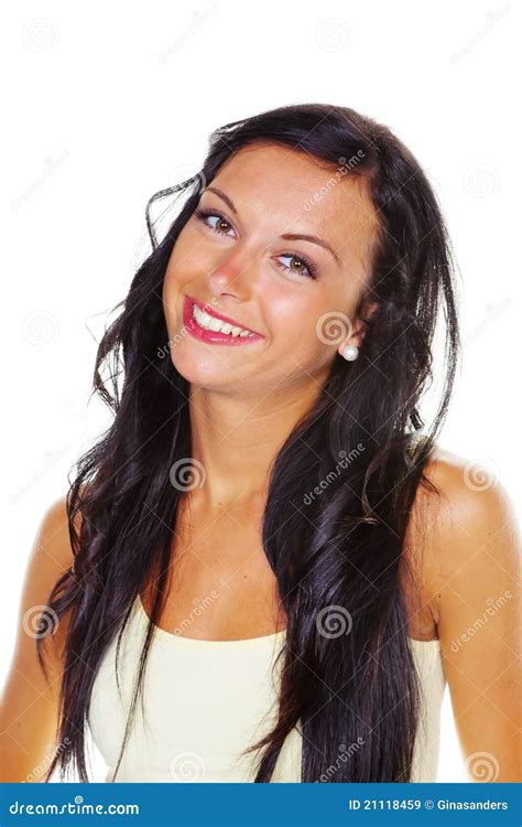 Slender Young Woman Stock Image Image Of Joie Satisfied 21118459