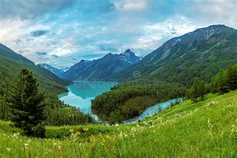 Kucherla Lake Cloudy Morning Stock Photo Image Of Nature Beauty