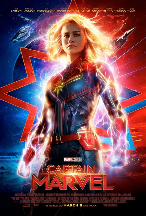 Brie Larson Captain Marvel 2019 Poster • Celebmafia