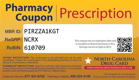 North Carolina Drug Card Free Statewide Prescription Assistance Program