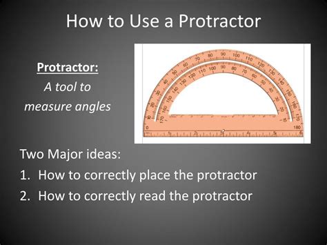 Ppt How To Use A Protractor Powerpoint Presentation Free Download