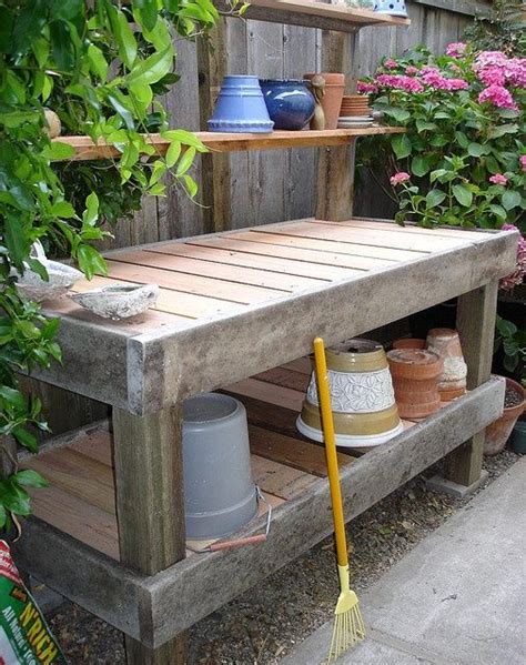 One Day Id Love A Potting Bench Like This One But I Would Add A Sink