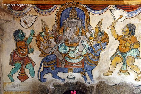 Ganesh Mural Brihadeshwara Temple Thanjavur Tamil Nadu Flickr