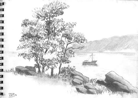 Dibujos a lápiz de paisajes Dibujos a lapiz