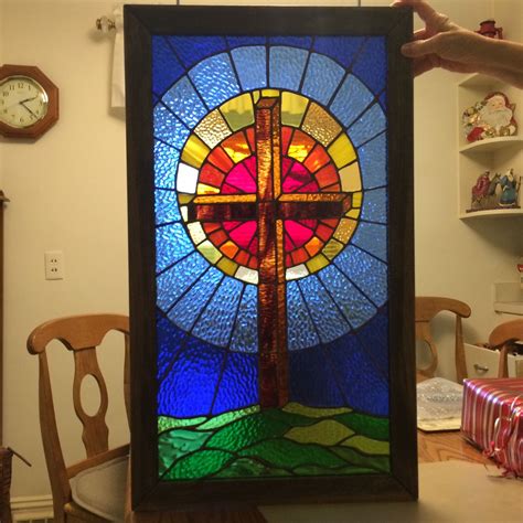Original Stained Glass Cross By Beth Sain Shuford Stained Glass Cross Stained Glass Ideas