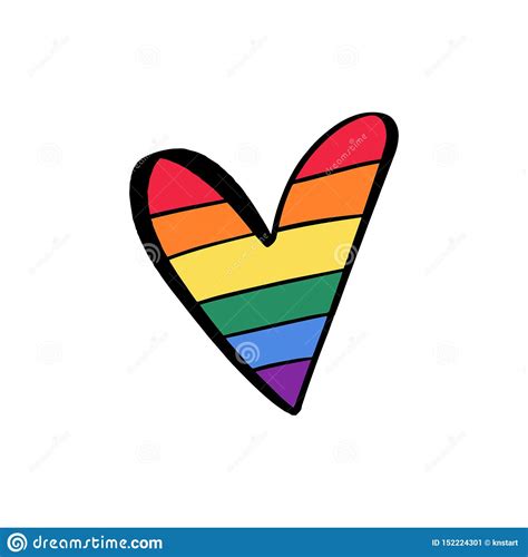 pride lgbt flag heart icon lesbian gay bisexual transgender concept love symbol color rainbow