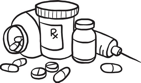 Medicine Tablets Clipart Black And White Car