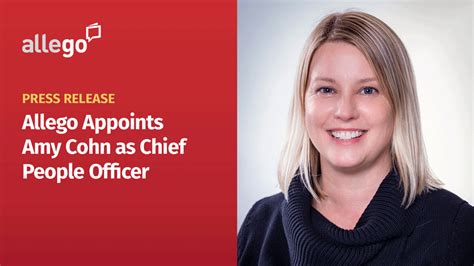 Allego Appoints Amy Cohn As Chief People Officer Allego
