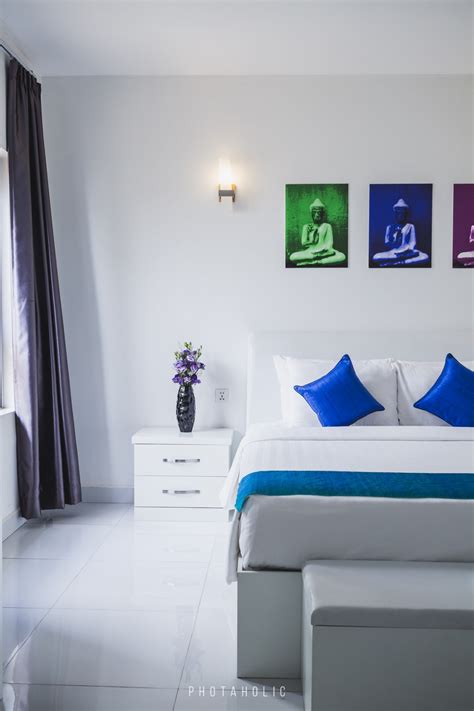 Bildet : blå, rom, interiørdesign, vegg, soverom, suite, tak