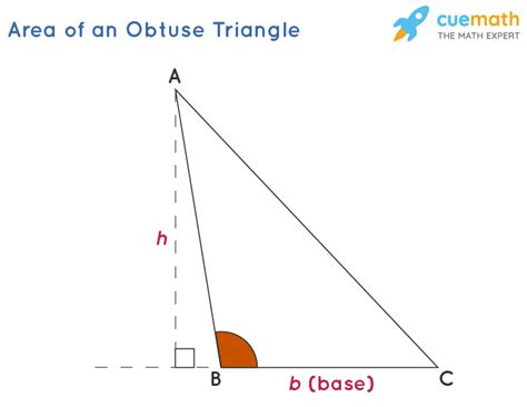 What Is The Area Of The Obtuse Triangle Given Below Trendingworld