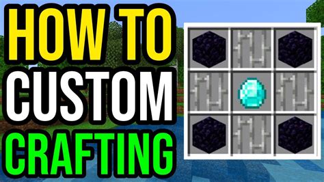 How To Make Custom Crafting Recipes In Minecraft Bedrock Youtube