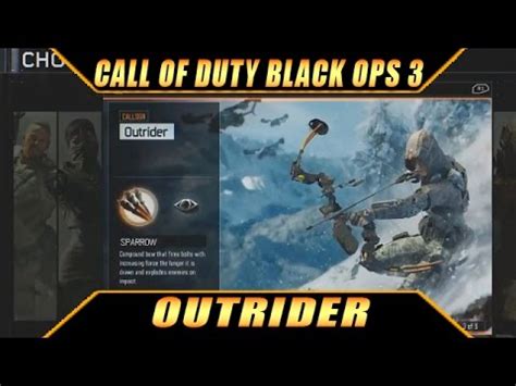 Call Of Duty Black Ops 3 Multiplayer Specialist Character Outrider