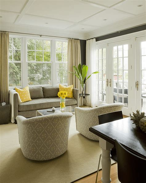 Creating A Warm Space Taupe And Yellow Living Room Ideas