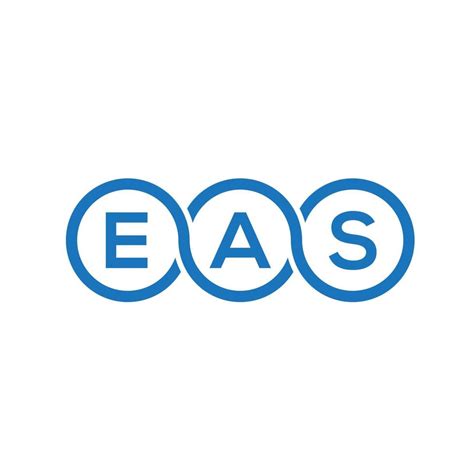 Eas Letter Logo Design On Black Backgroundeas Creative Initials Letter