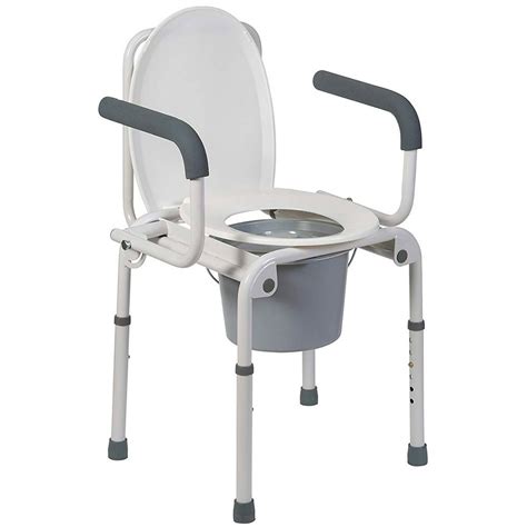 Dmi Portable Medical Toilet For Seniors Drop Arm Steel With Portable