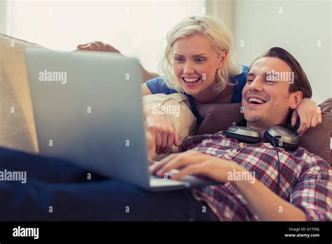 Using Laptop Hi Res Stock Photography And Images Alamy