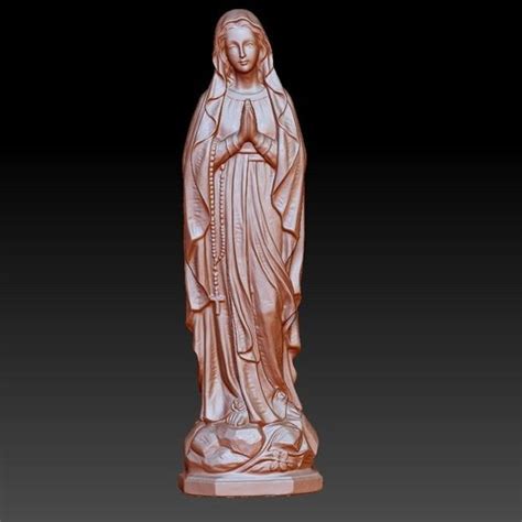 Archivo Stl Gratis Virgen María・objeto De Impresión 3d Para Descargar・cults