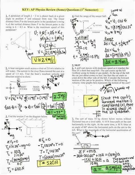 Ap Physics Summer Assignment Answer Key → Waltery Learning Solution For